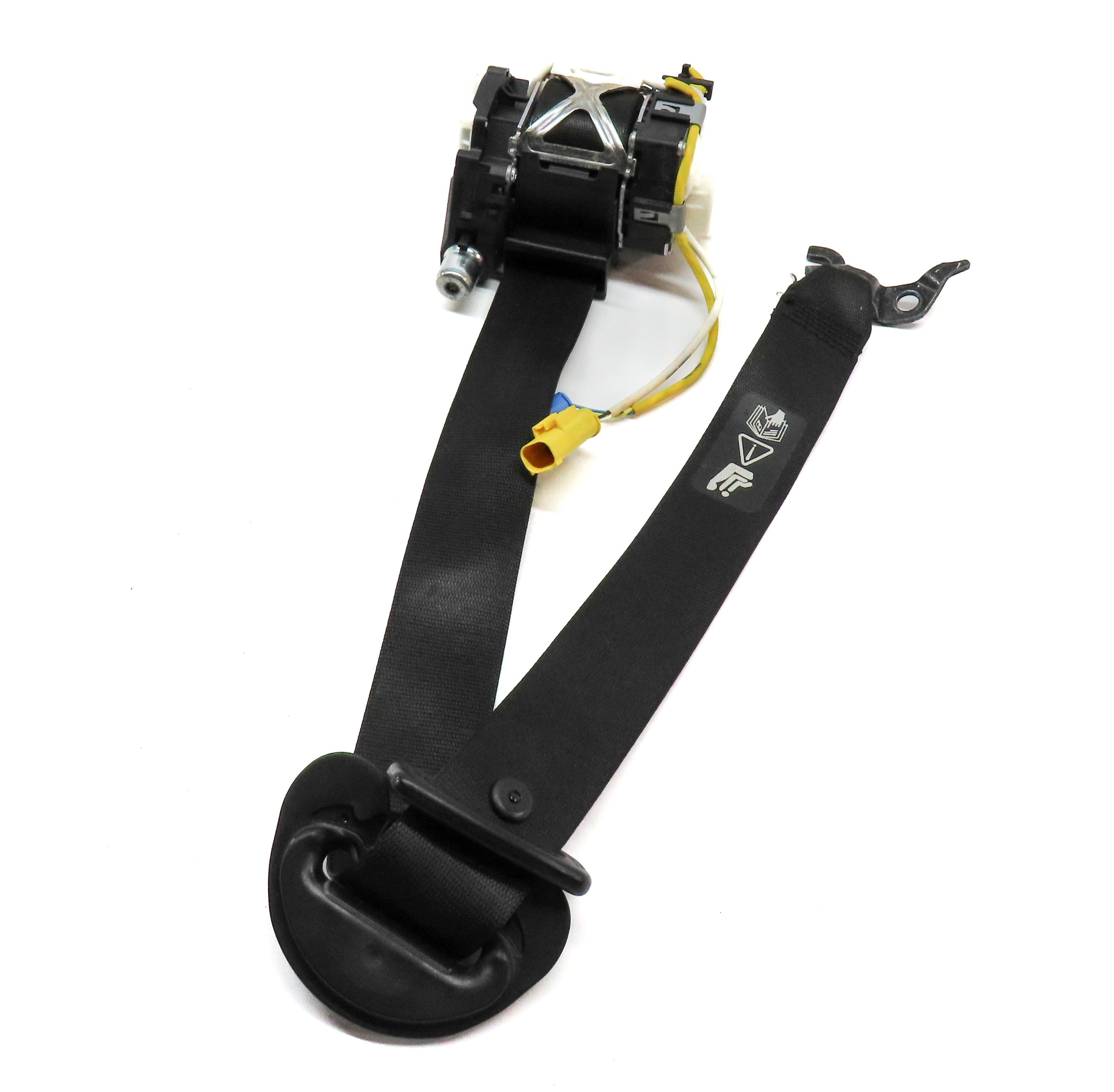 2012-2015 BMW X1 (E84) RIGHT FRONT PASSENGER SEATBELT BUCKLE RETRACTOR (Black) — exact item pictured